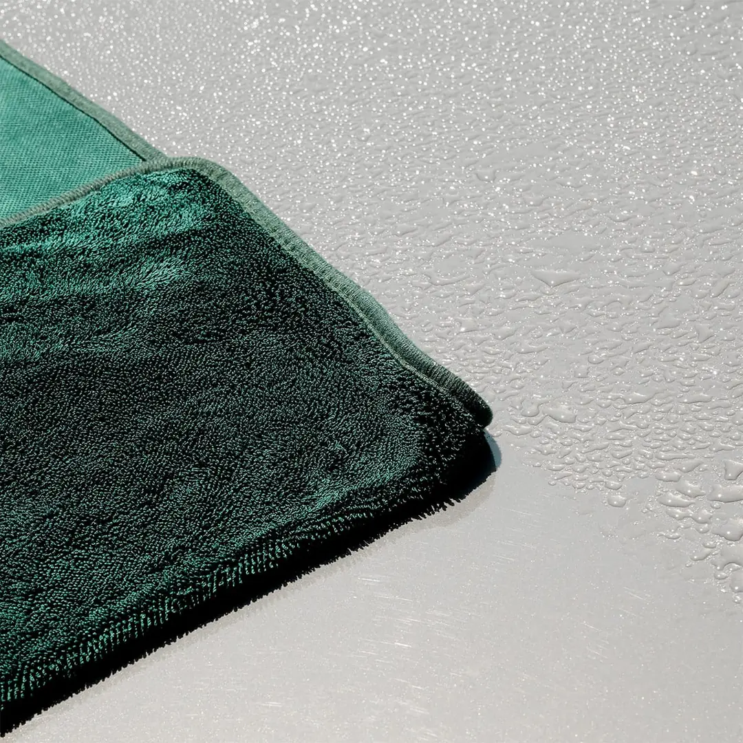 JADE Prosop Uscare Auto din Microfibră Twisted Pile 60×90cm 600GSM – Verde Închis
