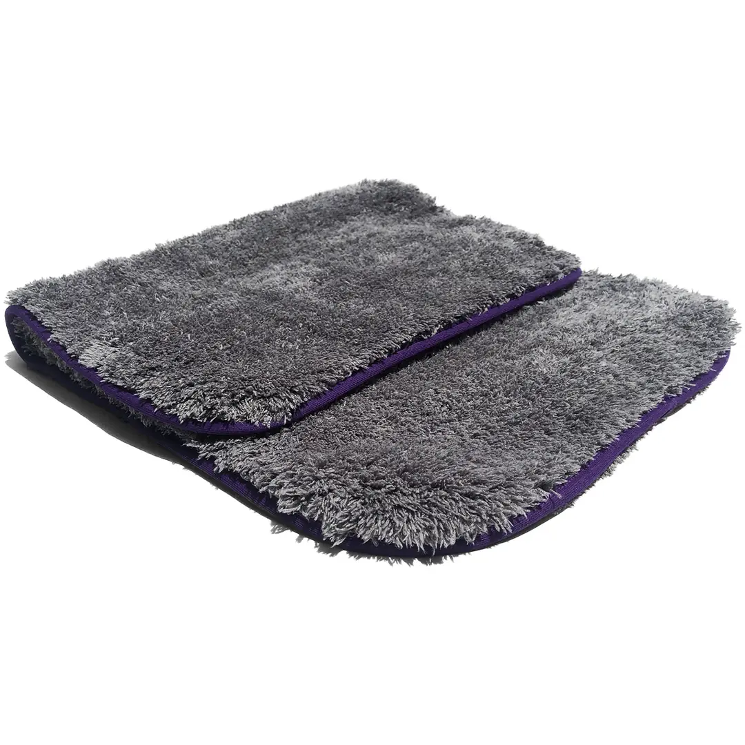 BABBA Medium Double-Layer Microfiber Car Drying Towel 40x60 cm 1300 GSM – Dark Grey