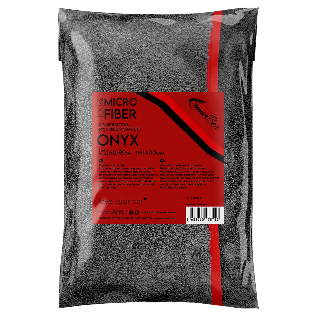 Product image: ONYX Microfiber Car Drying Towel 60x90cm 440GSM – Anthracite