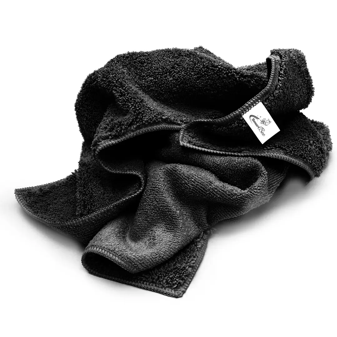 Mikrofiber Çift Yüzlü Araç Kurulama Bezi 50x70cm 440GSM - Antrasit