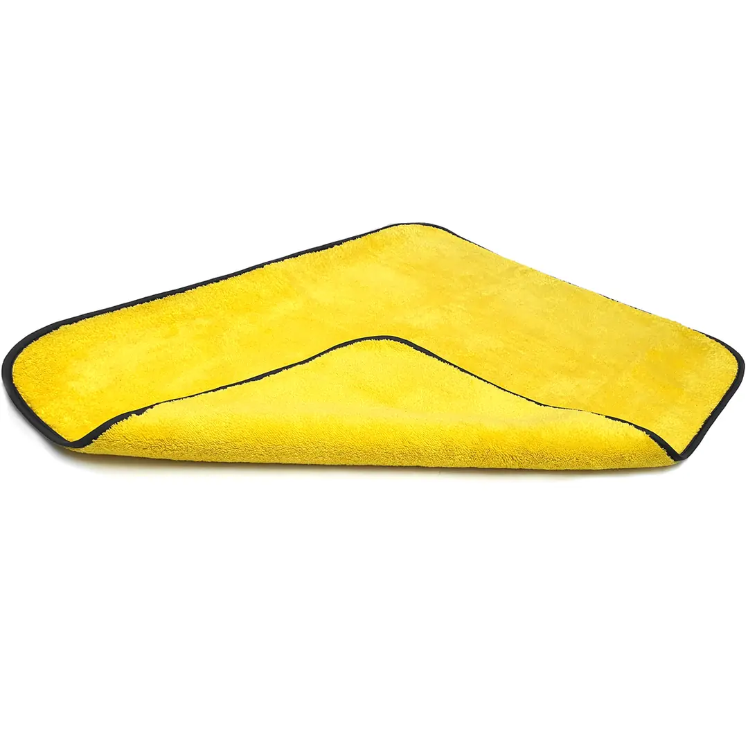 BARITE Prosop Uscare Auto din Microfibră cu Două Straturi 65x85cm 800GSM – Galben
