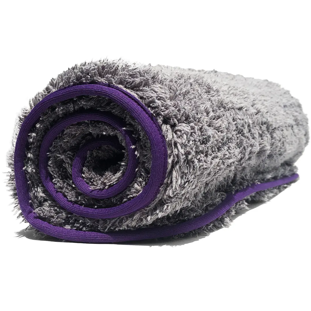 BABBA Medium Double-Layer Microfiber Car Drying Towel 40x60 cm 1300 GSM – Dark Grey