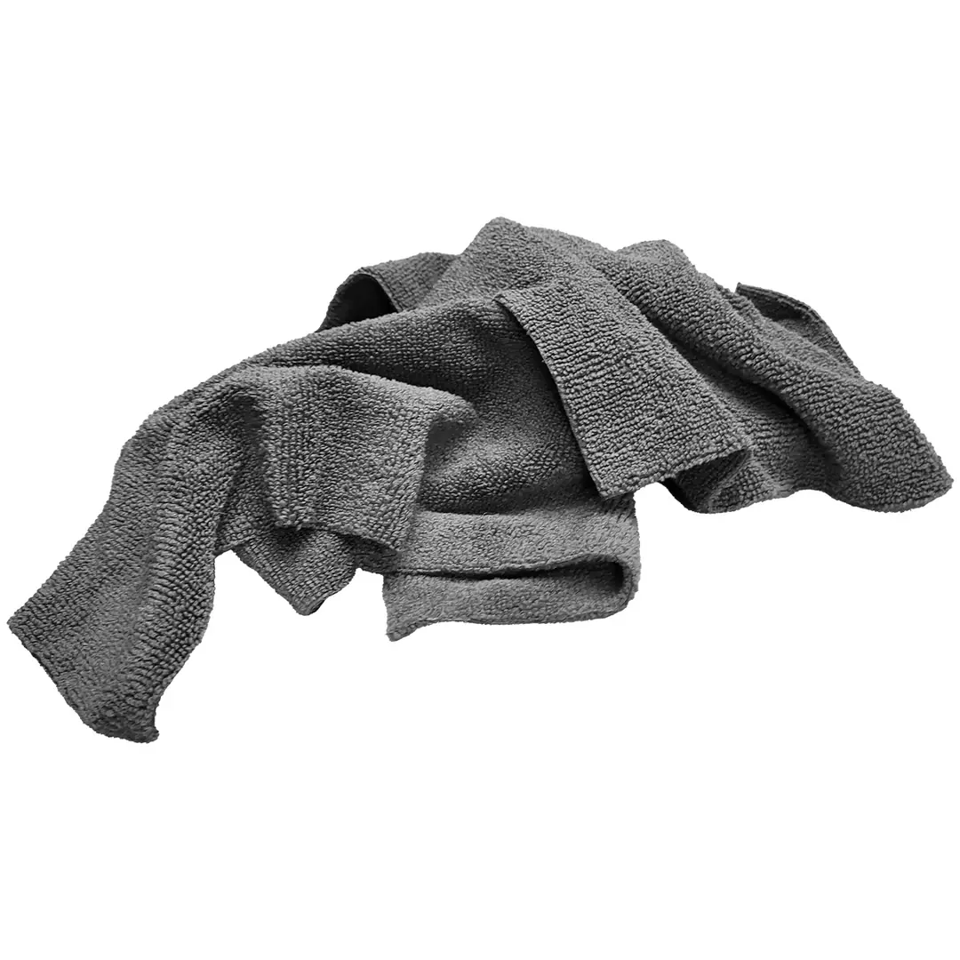 BARON 2-Pack Microfiber Laser-Cut Polishing Towels 40x40 cm 500 GSM - Anthracite