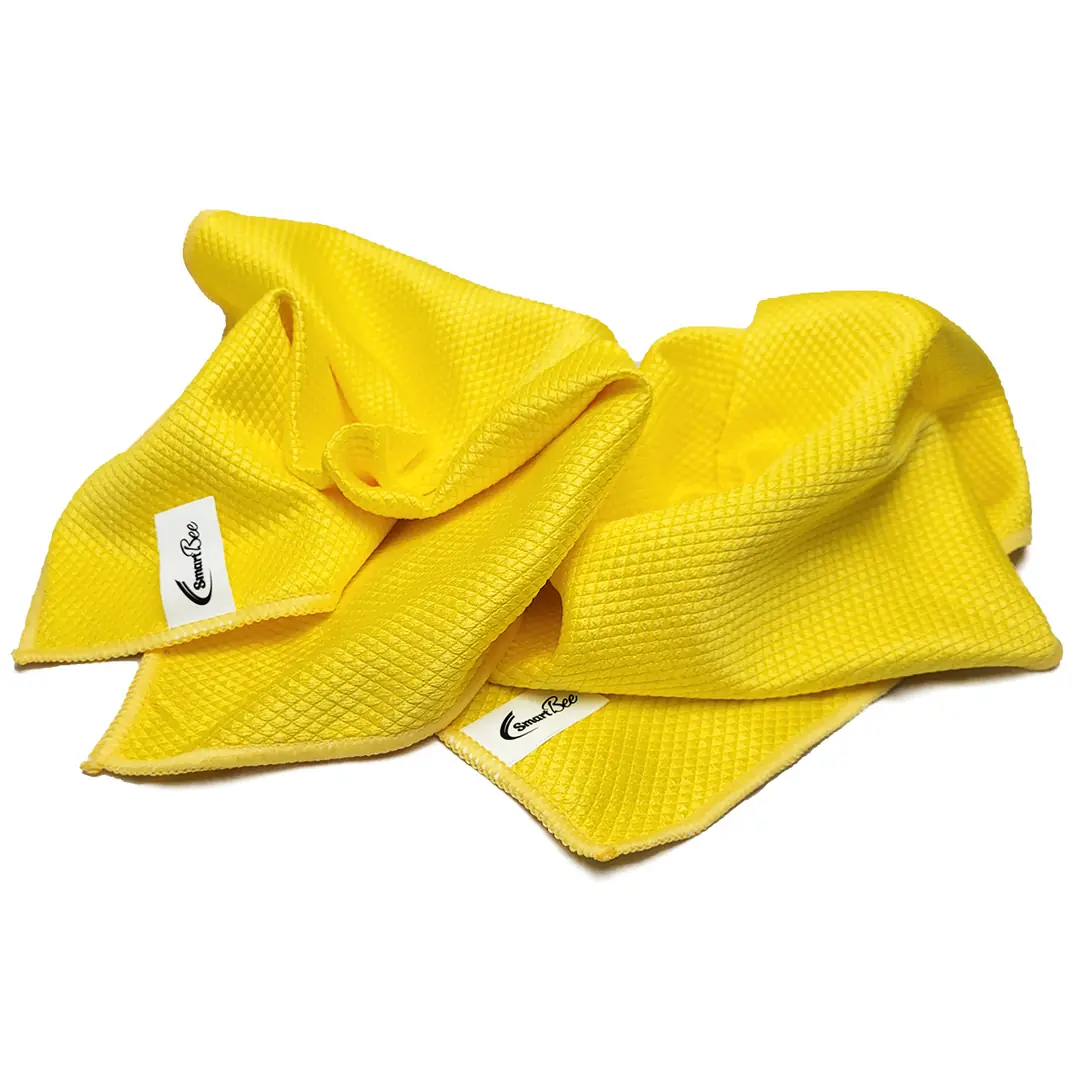 Set 2 Lavete din Microfibră pentru Geam și Jantă 40x40cm 235GSM
