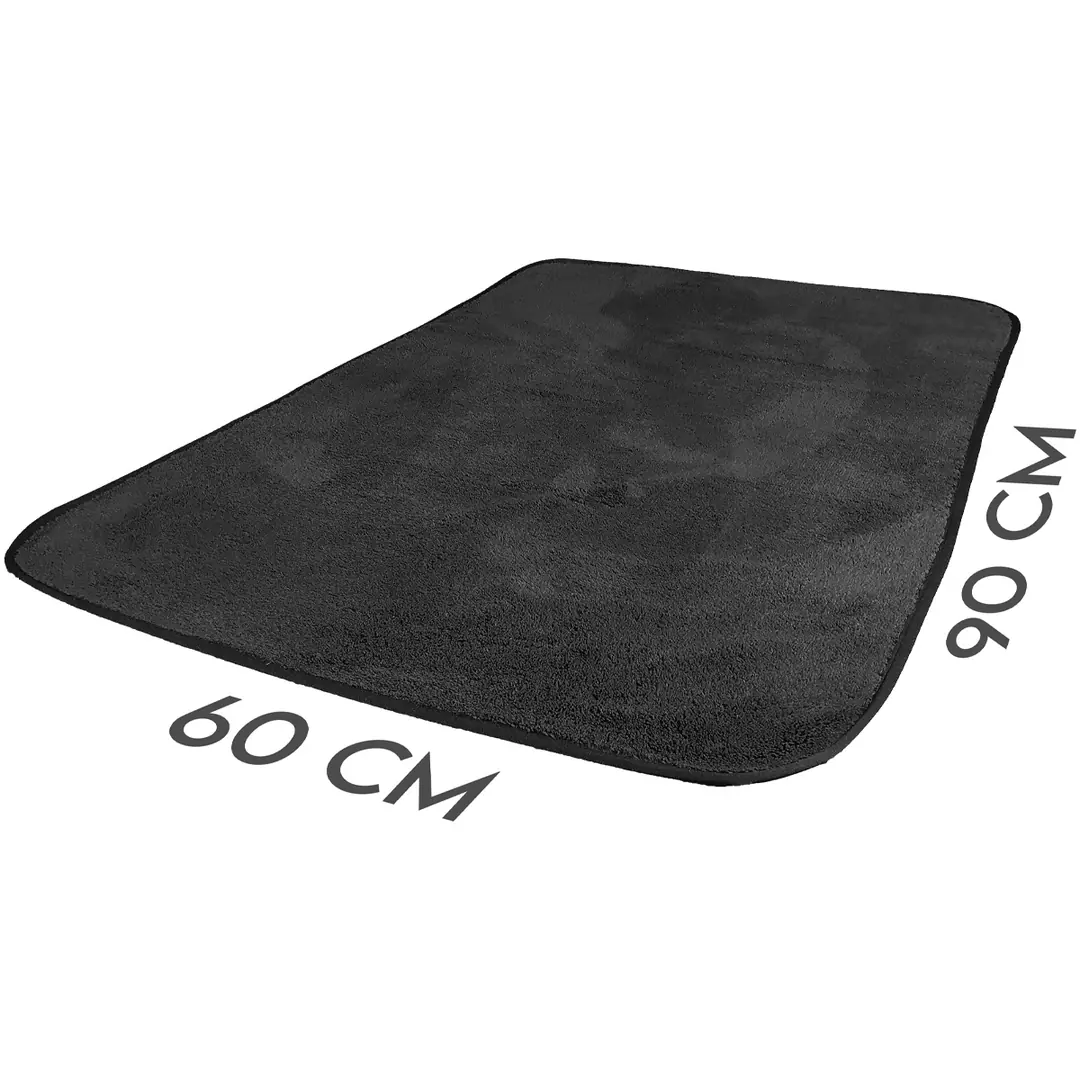 KARA Prosop Uscare Auto din Microfibră 60x90cm 500GSM – Negru
