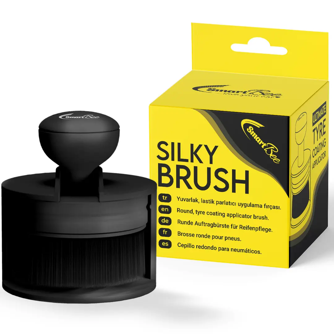 Ürün görseli: SILKY BRUSH Yuvarlak Lastik Parlatıcı Uygulama Aplikatör Fırçası