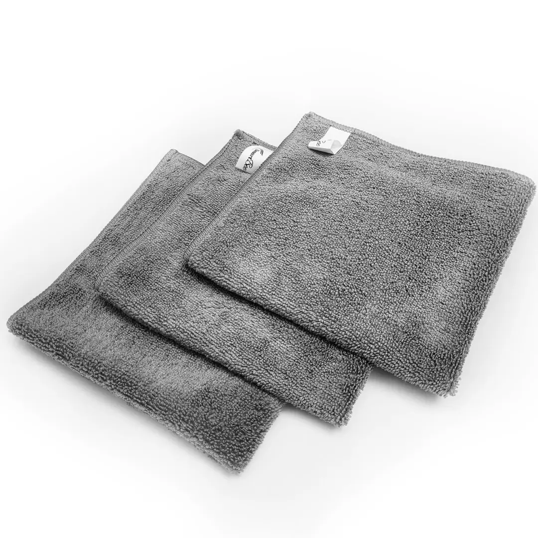 CHROMA 3-Pack Microfiber Car Cleaning Towels 40x40 cm 265 GSM - Anthracite