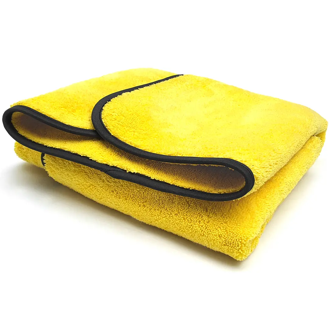 BARITE Prosop Uscare Auto din Microfibră cu Două Straturi 65x85cm 800GSM – Galben
