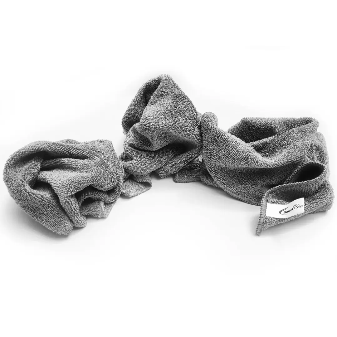 CHROMA 3-Pack Microfiber Car Cleaning Towels 40x40 cm 265 GSM - Anthracite