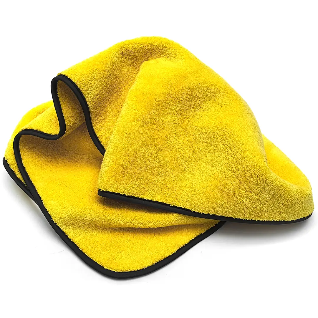 BARITE Prosop Uscare Auto din Microfibră cu Două Straturi 65x85cm 800GSM – Galben
