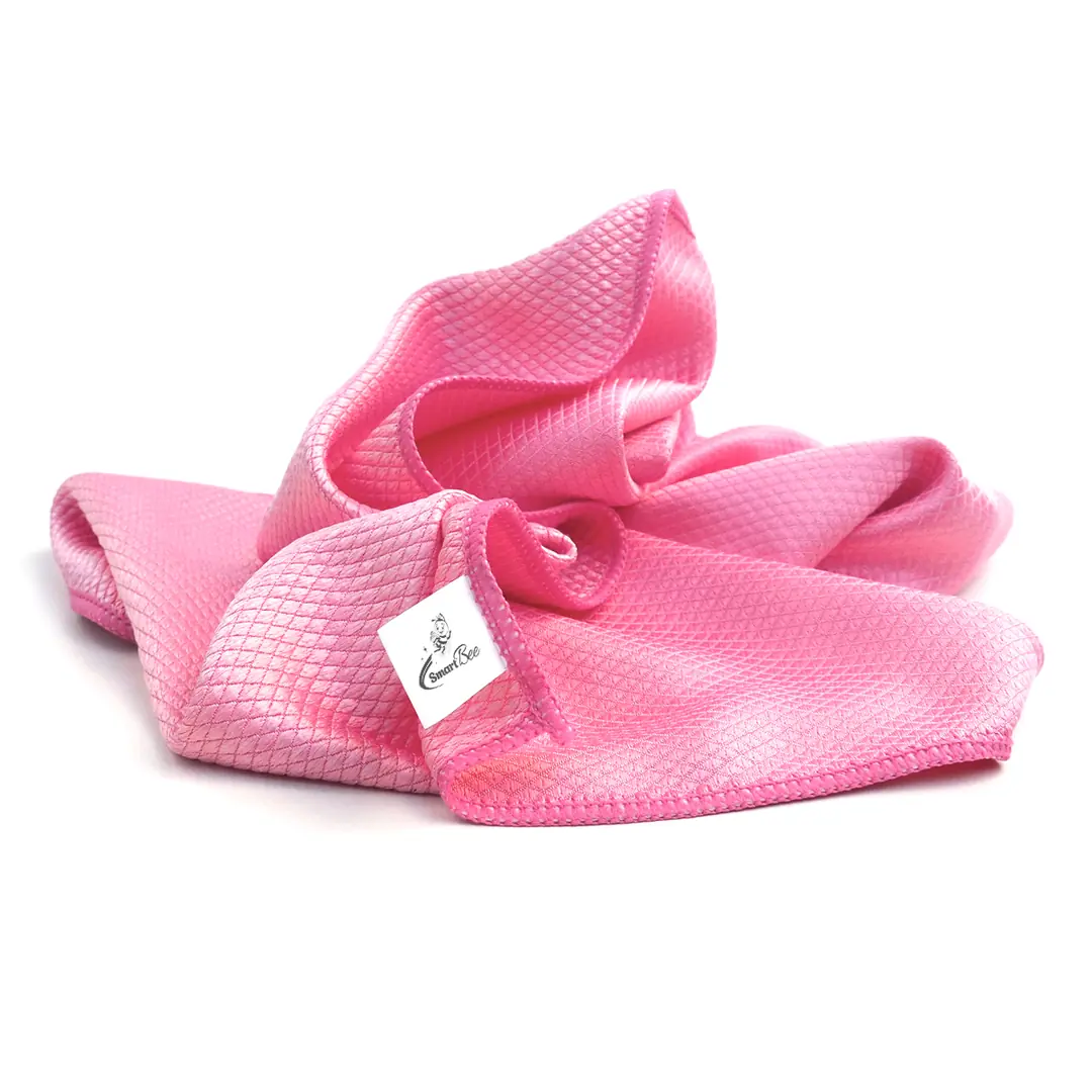 Hobee Microfiber Glass Cleaning Cloth 50x70 cm 235 GSM - Pink
